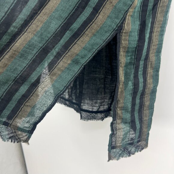 Eileen Fisher Striped Organic Linen Tunic Top Women's XXS/XS Oversized - Picture 6 of 7